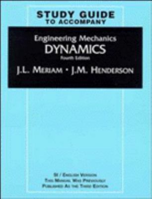 Engineering Mechanics, Dynamics, Study Guide (V... 0471190993 Book Cover