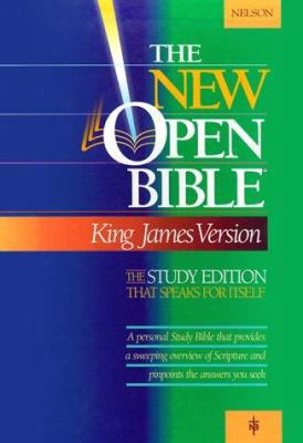 Holy Bible: King James Version, New Open Study ... 0840707827 Book Cover