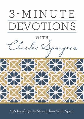 3-Minute Devotions with Charles Spurgeon 1683221311 Book Cover