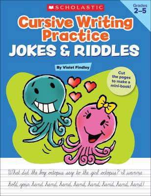 Cursive Writing Practice: Jokes & Riddles 0545227526 Book Cover