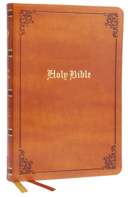 KJV Holy Bible: Large Print Thinline, Tan Leath... [Large Print] 0785241922 Book Cover
