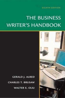 The Business Writer's Handbook 0312436122 Book Cover