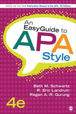 An EasyGuide to APA Style 1544323727 Book Cover