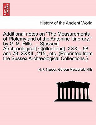 Additional Notes on the Measurements of Ptolemy... 1241045720 Book Cover