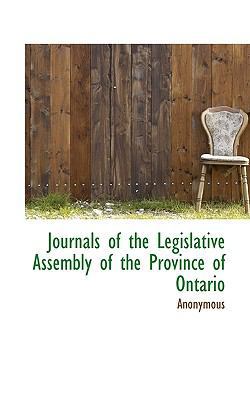 Journals of the Legislative Assembly of the Pro... 1117614581 Book Cover