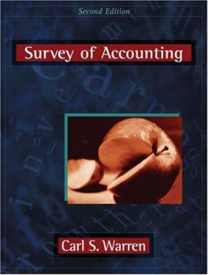 Survey of Accounting 0324183445 Book Cover