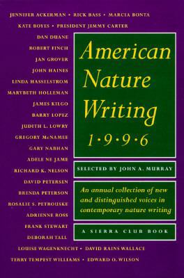 American Nature Writing 1996 0871563894 Book Cover