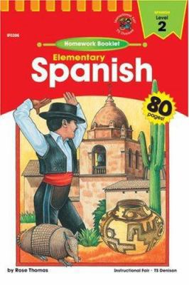 Spanish Homework Booklet, Elementary, Level 2 (... [Spanish] 0880129867 Book Cover