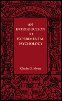 An Introduction to Experimental Psychology 1107605806 Book Cover