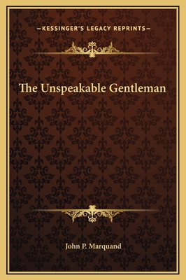 The Unspeakable Gentleman 1169267874 Book Cover