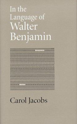 In the Language of Walter Benjamin 0801860318 Book Cover