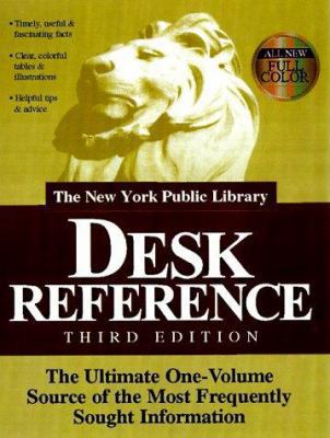 The New York Public Library Desk Reference 0028621697 Book Cover