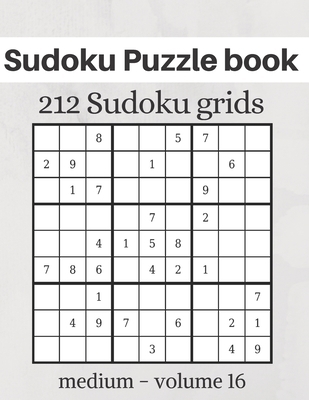 Sudoku Puzzle book - 212 Sudoku grids: Level of... B084DKD8GZ Book Cover