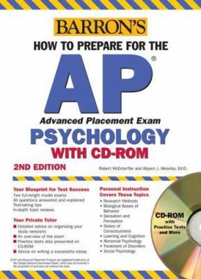 How to Prepare for the AP Psychology with CD-ROM 0764179098 Book Cover