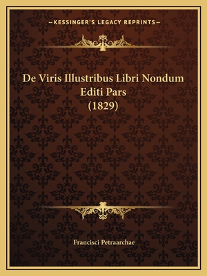 De Viris Illustribus Libri Nondum Editi Pars (1... [Latin] 1168331811 Book Cover