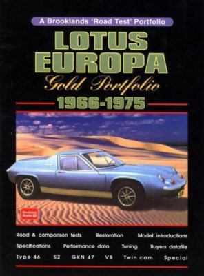 Lotus Europa Gold Portfolio 1966-1975 1855201119 Book Cover