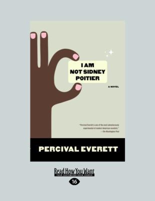 I Am Not Sidney Poitier [Large Print] 1458758451 Book Cover