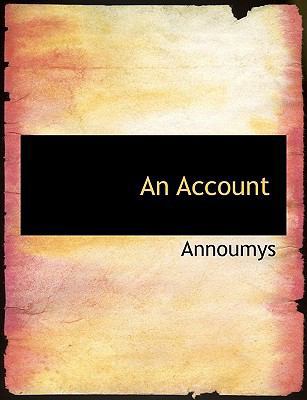 An Account 1116023091 Book Cover