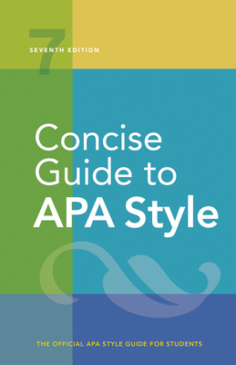 Concise Guide to APA Style: 7th Edition (Official) 1433832739 Book Cover