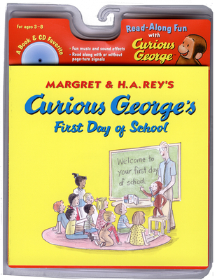 Curious George's First Day of School Book & CD ... B009R81YU6 Book Cover