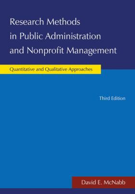 Research Methods in Public Administration and N... 076563130X Book Cover