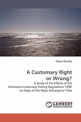 A Customary Right or Wrong? 3838316274 Book Cover
