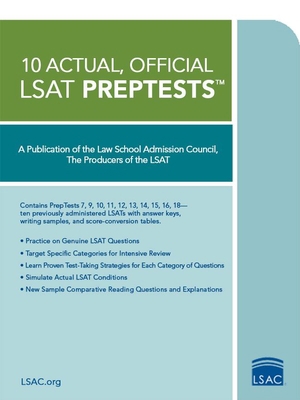 10 Actual, Official LSAT Preptests: (Preptests ... 0979305047 Book Cover