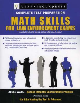 Math Skills for Law Enforcement Exams [With Acc... 1576857220 Book Cover