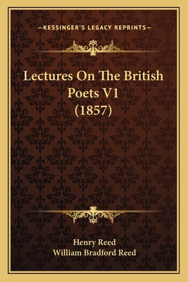 Lectures On The British Poets V1 (1857) 1164184938 Book Cover