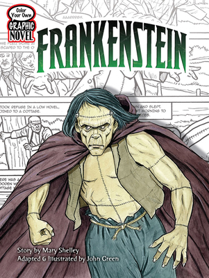 Color Your Own Graphic Novel Frankenstein 0486474151 Book Cover