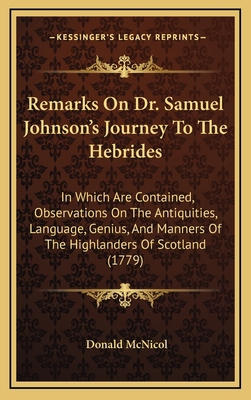 Remarks On Dr. Samuel Johnson's Journey To The ... 1165733447 Book Cover