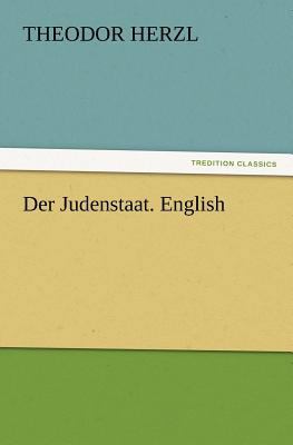 Der Judenstaat. English 3847218662 Book Cover