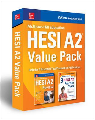 McGraw-Hill Education Hesi A2 Value Pack 1260117421 Book Cover