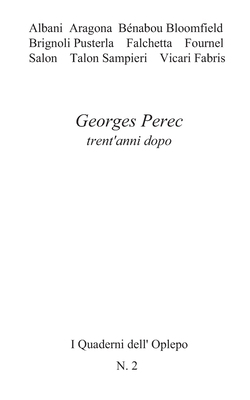 Georges Perec trent'anni dopo [Italian] 8893641194 Book Cover