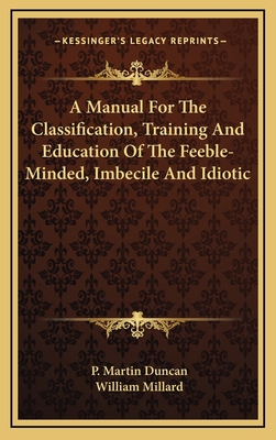 A Manual For The Classification, Training And E... 1163668737 Book Cover
