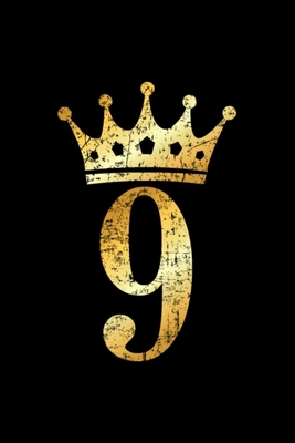 9th Birthday Crown Number 9: Blank Lined Notebo... 1676933255 Book Cover