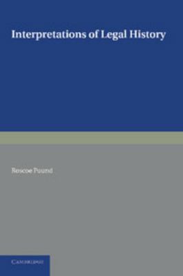 Interpretations of Legal History 1107698197 Book Cover