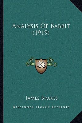 Analysis Of Babbit (1919) 1164163604 Book Cover