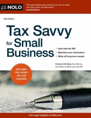 Tax Savvy for Small Business 141331760X Book Cover