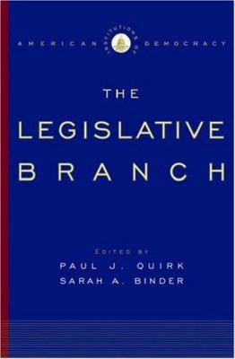 The Legislative Branch 019517285X Book Cover