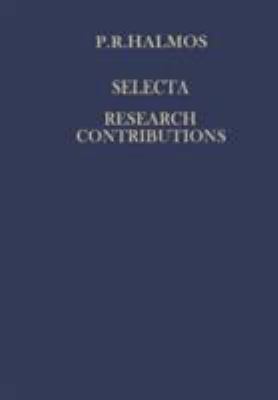 Selecta I - Research Contributions 0387907556 Book Cover