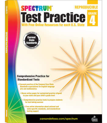 Spectrum Test Practice, Grade 4 B00QFWVHFY Book Cover