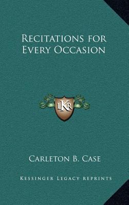Recitations for Every Occasion 1163375705 Book Cover