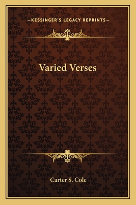 Varied Verses 1163762253 Book Cover
