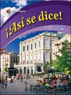 Asi Se Dice! Level 1, Student Edition [Spanish] 0076604233 Book Cover