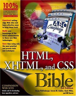 HTML, XHTML, and CSS Bible 0764557394 Book Cover