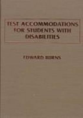 Test Accommodations for Students With Disabilities 0398068445 Book Cover