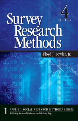 Survey Research Methods (Applied Social Researc... 1412958415 Book Cover