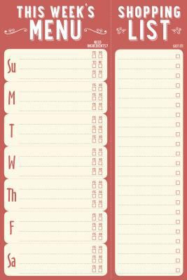 Note Pad This Week's Menu 1441321357 Book Cover