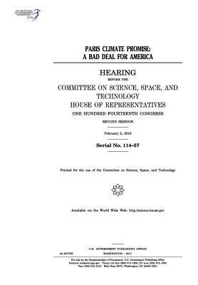 Paris climate promise: a bad deal for America: ... 1974002659 Book Cover